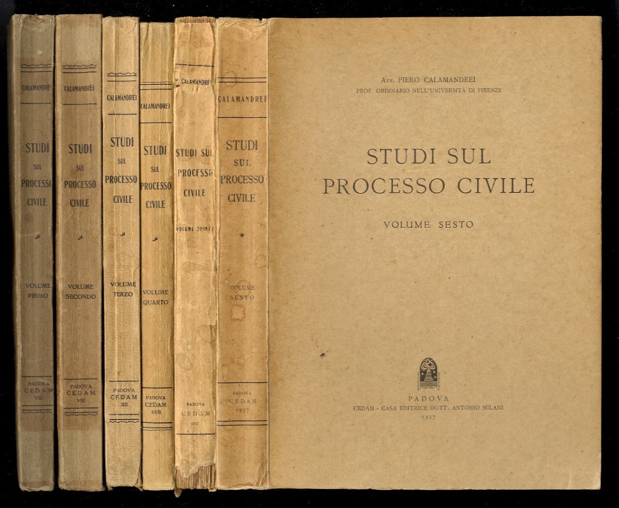 Studi sul processo civile. Volumi primo - sesto.