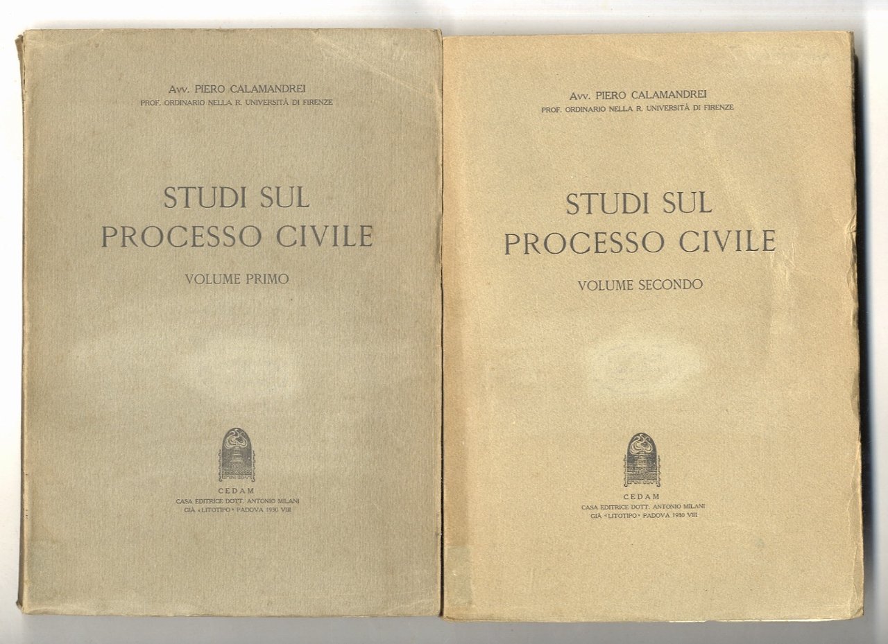 Studi sul processo civile. Volumi primo e secondo.