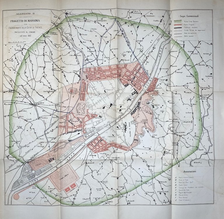 Sui lavori per l'ingrandimento di Firenze. Relazione [.].