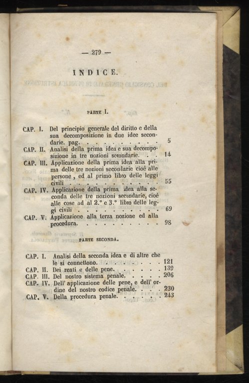 Sul principio del diritto civile e penale. Ragionamento.