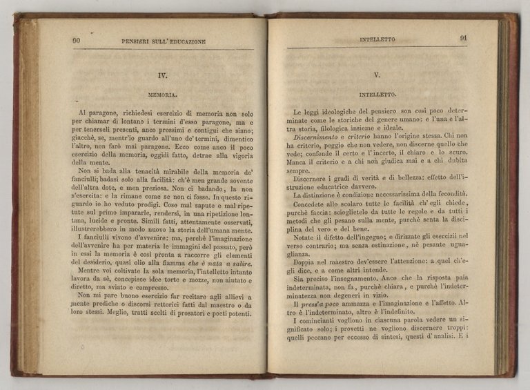 Sull'educazione. Pensieri (.) Terza edizione, riveduta dall'autore.