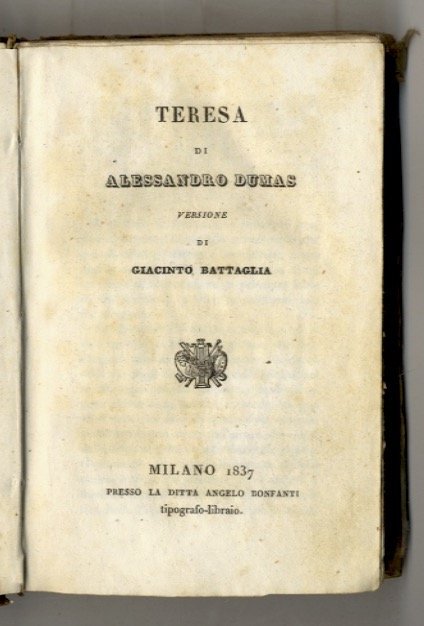 Teresa [.] Versione di Giacinto Battaglia. [Legato con:] [HUGO Victor]. … | Immagine Gallery 1