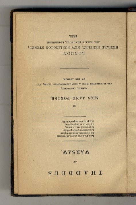 Thaddeus of Warsaw. Revised, Corrected, and Illustrated with a New … | Immagine Gallery 1