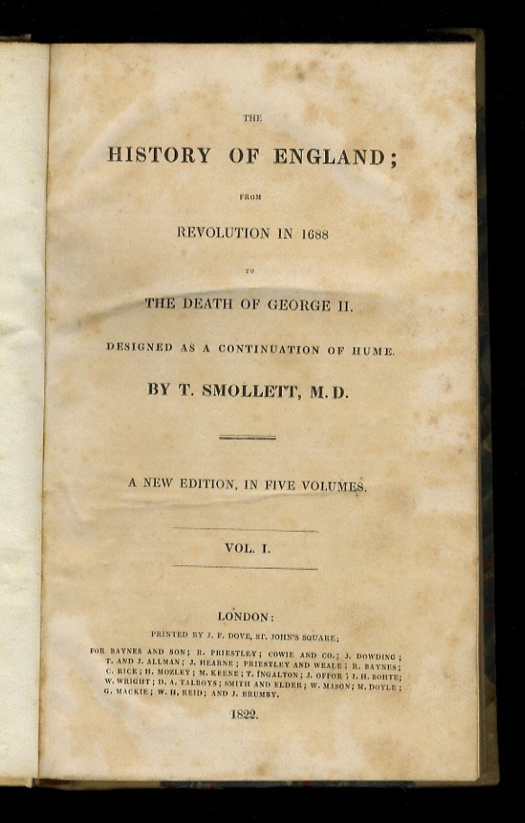 The History of England; from the Revolution in 1688 to …