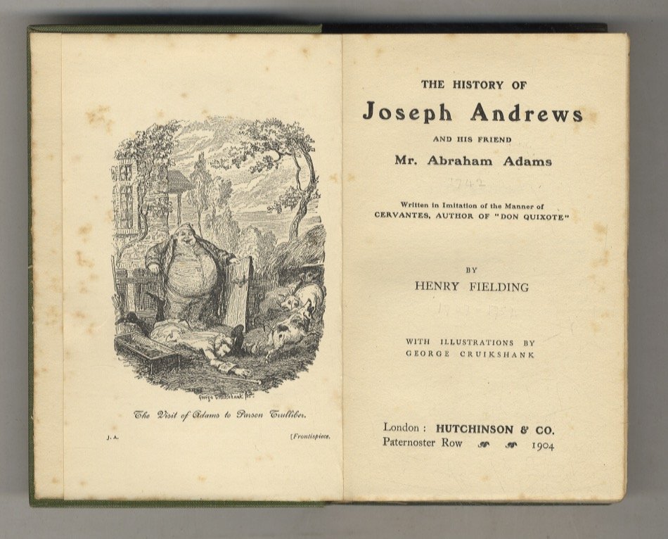 The History of Joseph Andrews and his Friend Mr. Abraham …