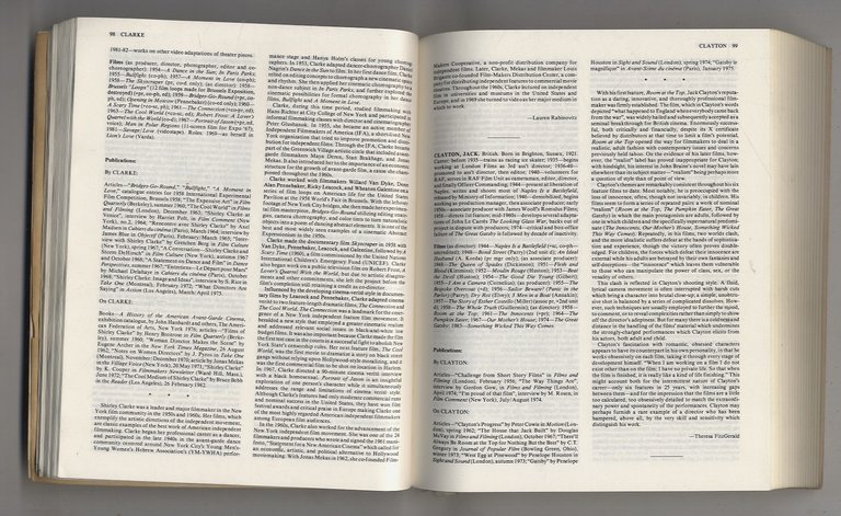 The International Dictionary of Films and Filmmakers: volume 2: Directors/Filmmakers. …