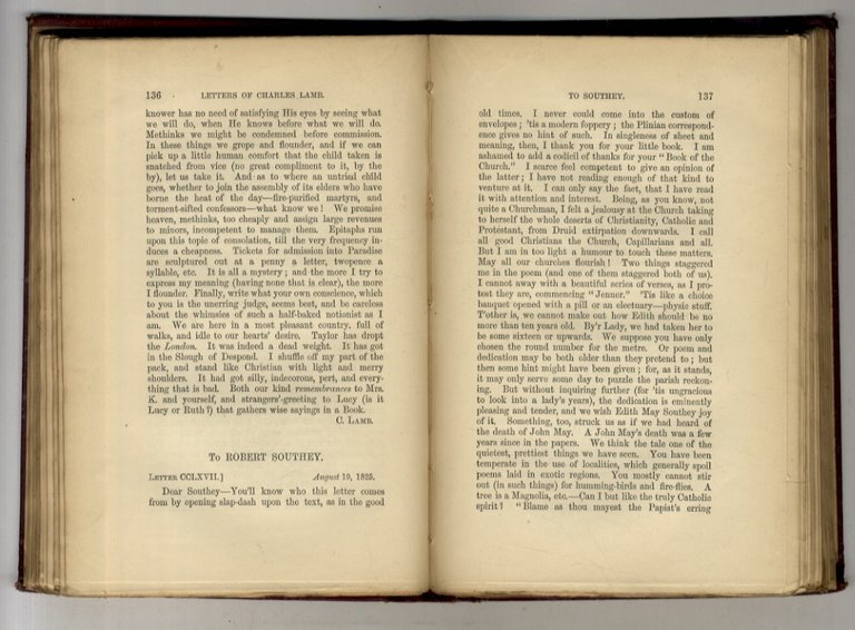 The Letters of Charles Lamb. Newly arranged, with additions. Edited, …