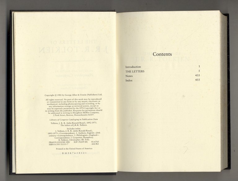 The Letters of J.R.R. Tolkien. Selected and edited by Humphrey … | Immagine Gallery 2