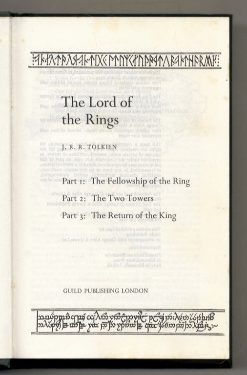 The Lord of the Rings. Part 1: The Fellowship of …