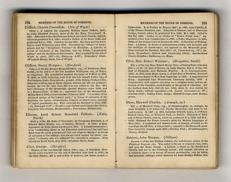 The Parliamentary Companion, New Parliament. 27th Year.