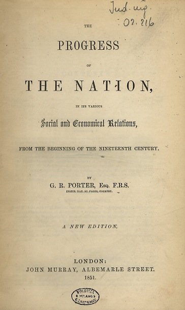 The progress of the Nation, in its various Social and …