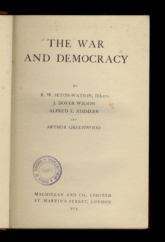 The War and Democracy.