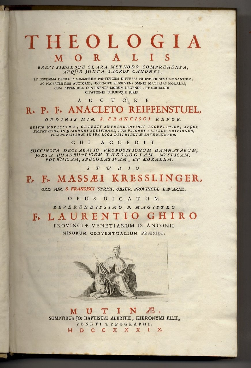 Theologia Moralis brevi simulque clara methodo comprehensa atque juxta sacros …