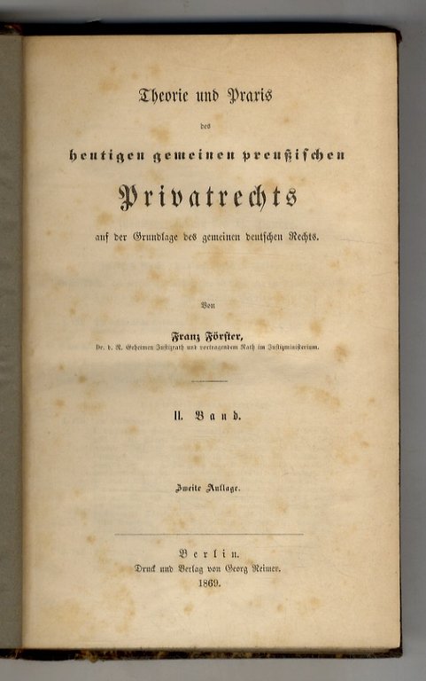 Theorie und Praxis des heutigen gemeinen preußischen Privatrechts auf der …