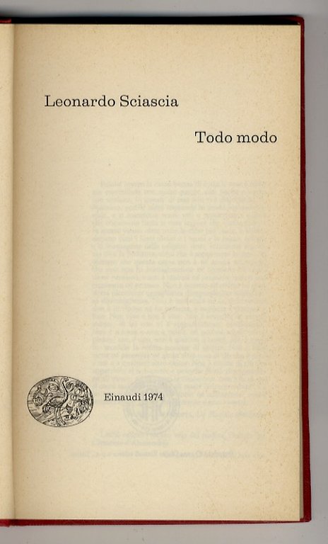 Todo modo.