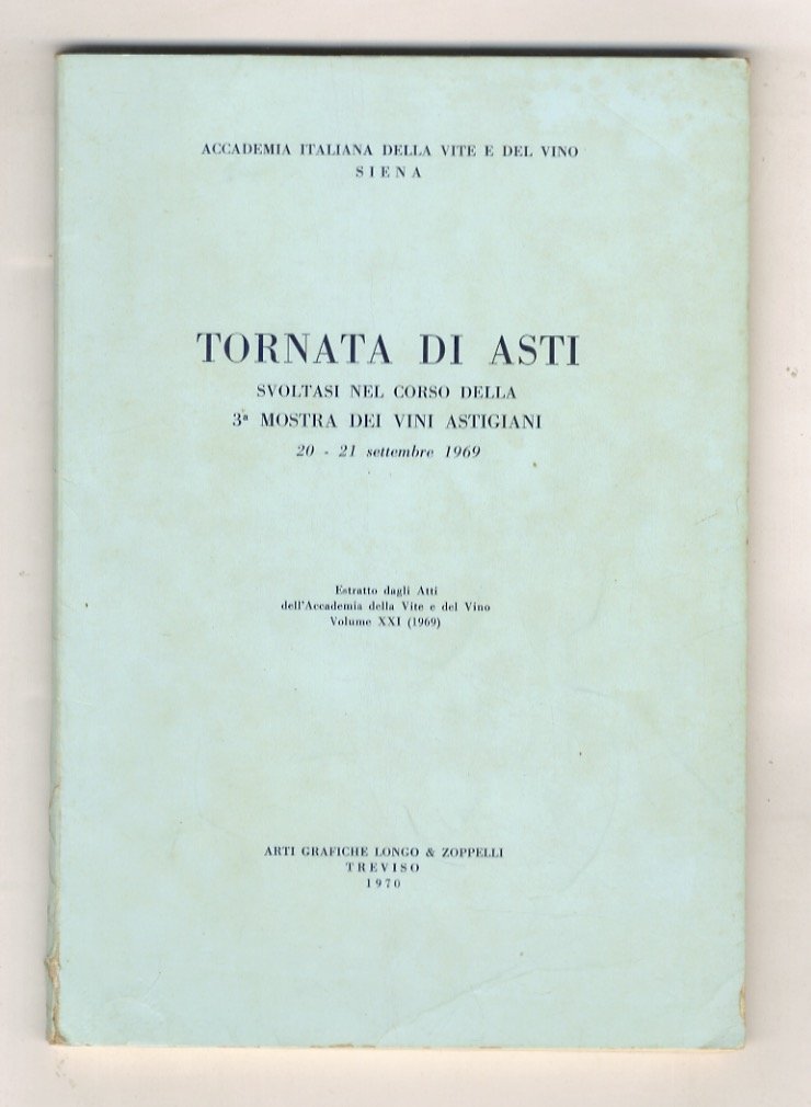 Tornata di Asti svoltasi nel corso della 3a Mostra dei …