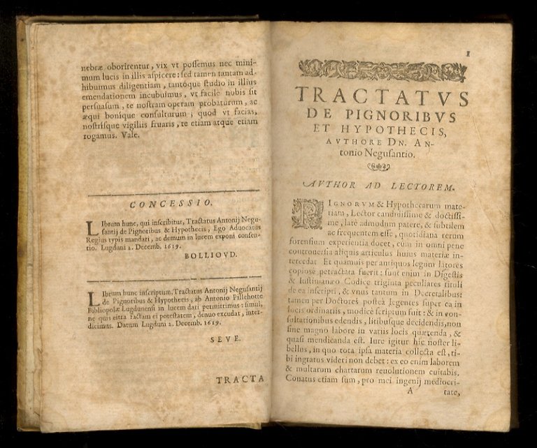 Tractatus de pignoribus et hypothecis. Auctore d. Antonio Negusantio [.] …