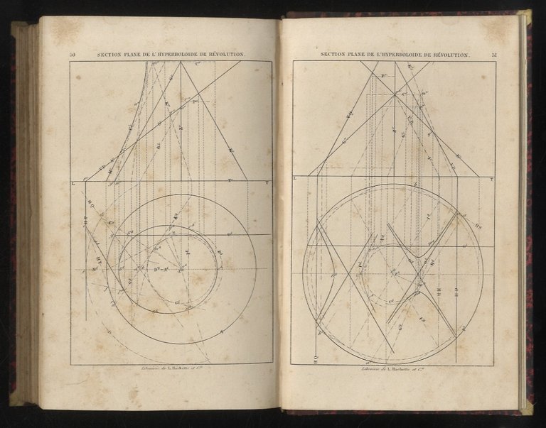 Traité élémentaire de géometrie descriptive. Rédigé d'après le ouvrages et …