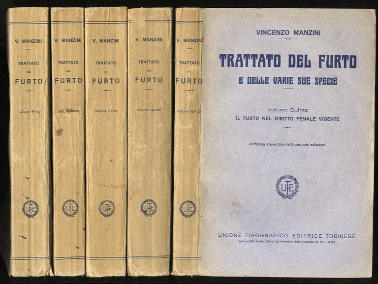 Trattato del furto e delle sue specie. Ristampa stereotipa della …