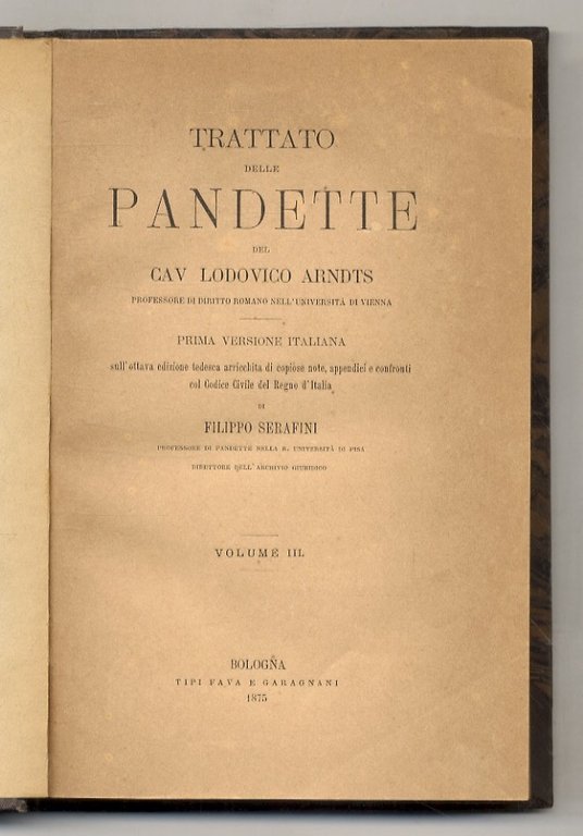 Trattato delle Pandette - Le Pandette annotate. Prima, terza e … | Immagine Gallery 3