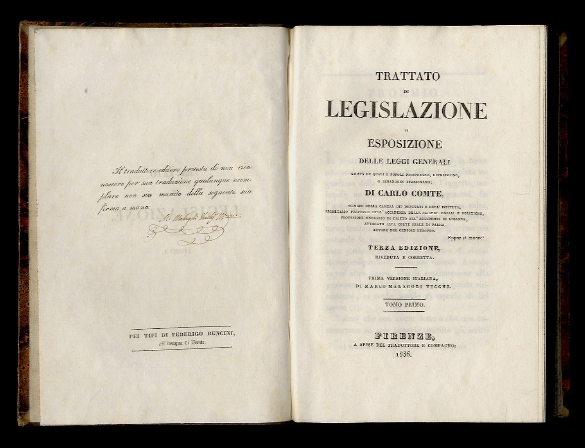 Trattato di legislazione o esposizione delle leggi generali giusta le …
