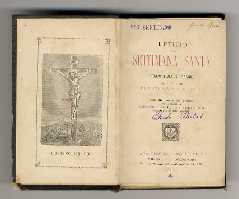 UFFIZIO della Settimana Santa e dell'ottava di Pasqua colla versione …