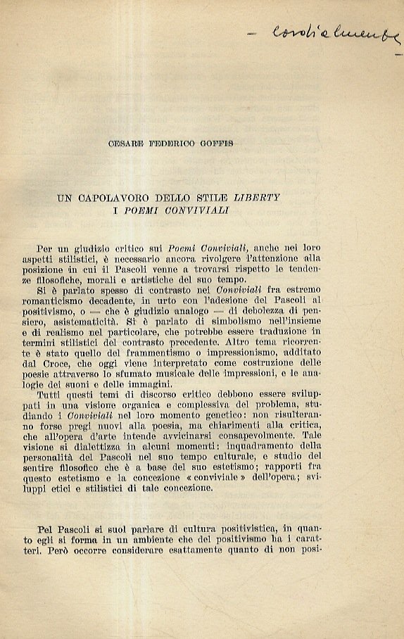 Un capolavoro dello stile Liberty: i Poemi conviviali.