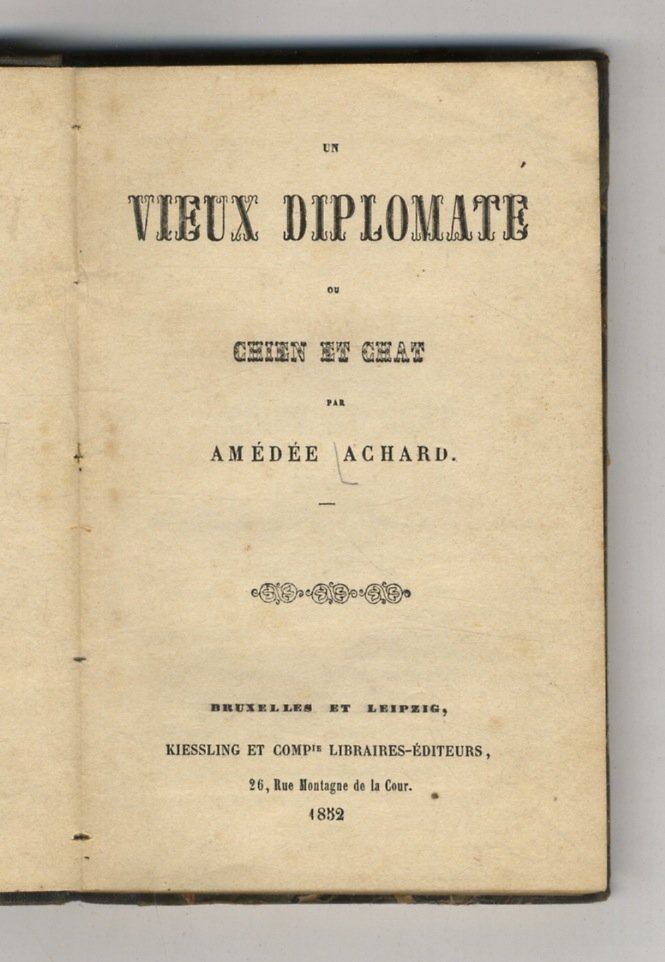 Un vieux diplomate ou chien et chat.