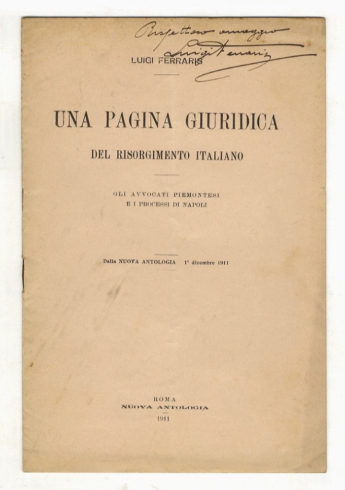 Una pagina giuridica del Risorgimento italiano. Gli avvocati piemontesi e …