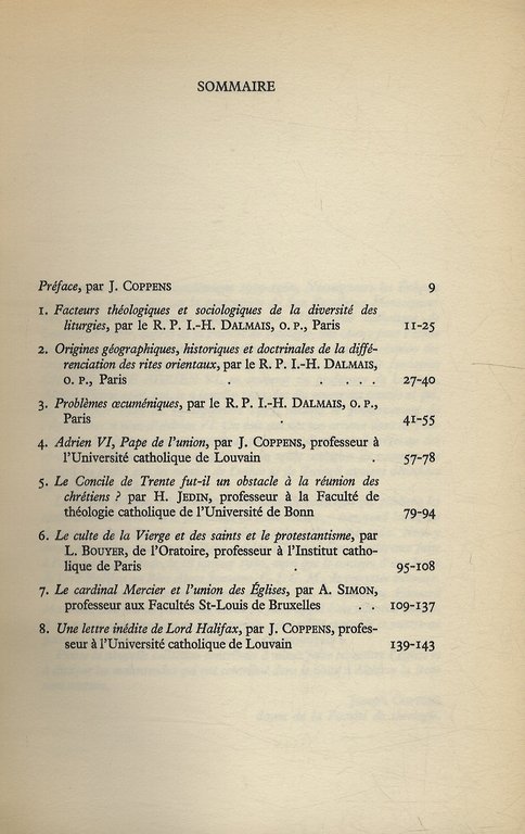 Union et désunion des Chrétiens.