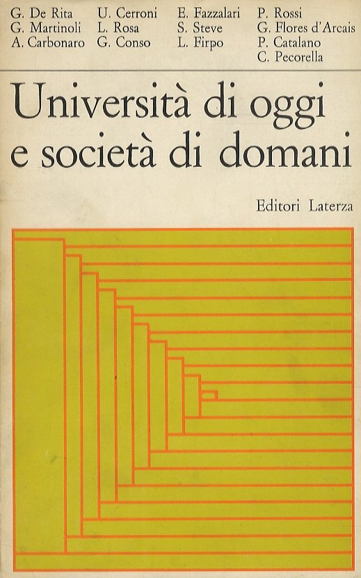 Università di oggi e società di domani.