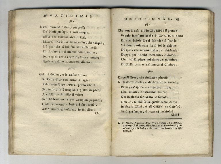 Vaticini delle Muse per la S. R. Maestà di Giuseppe … | Immagine Gallery 2