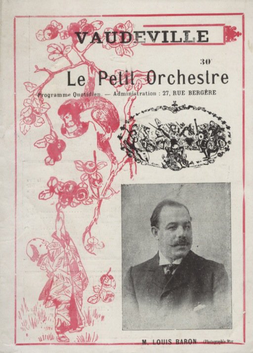 VAUDEVILLE. Le Petit Orchestre. programme quotidien.
