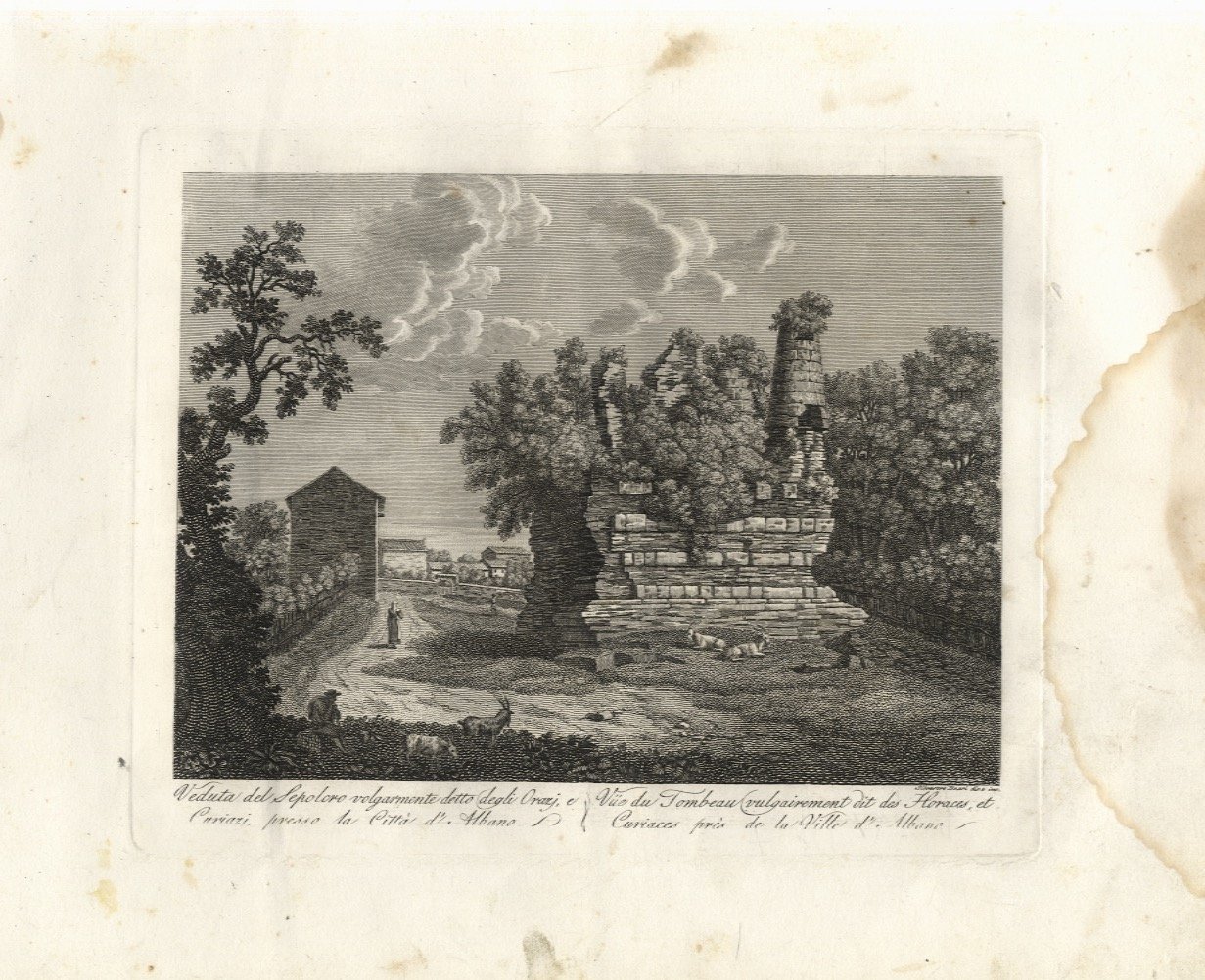 Veduta del Sepolcro volgarmente detto degli Orazi e Curiazi presso …