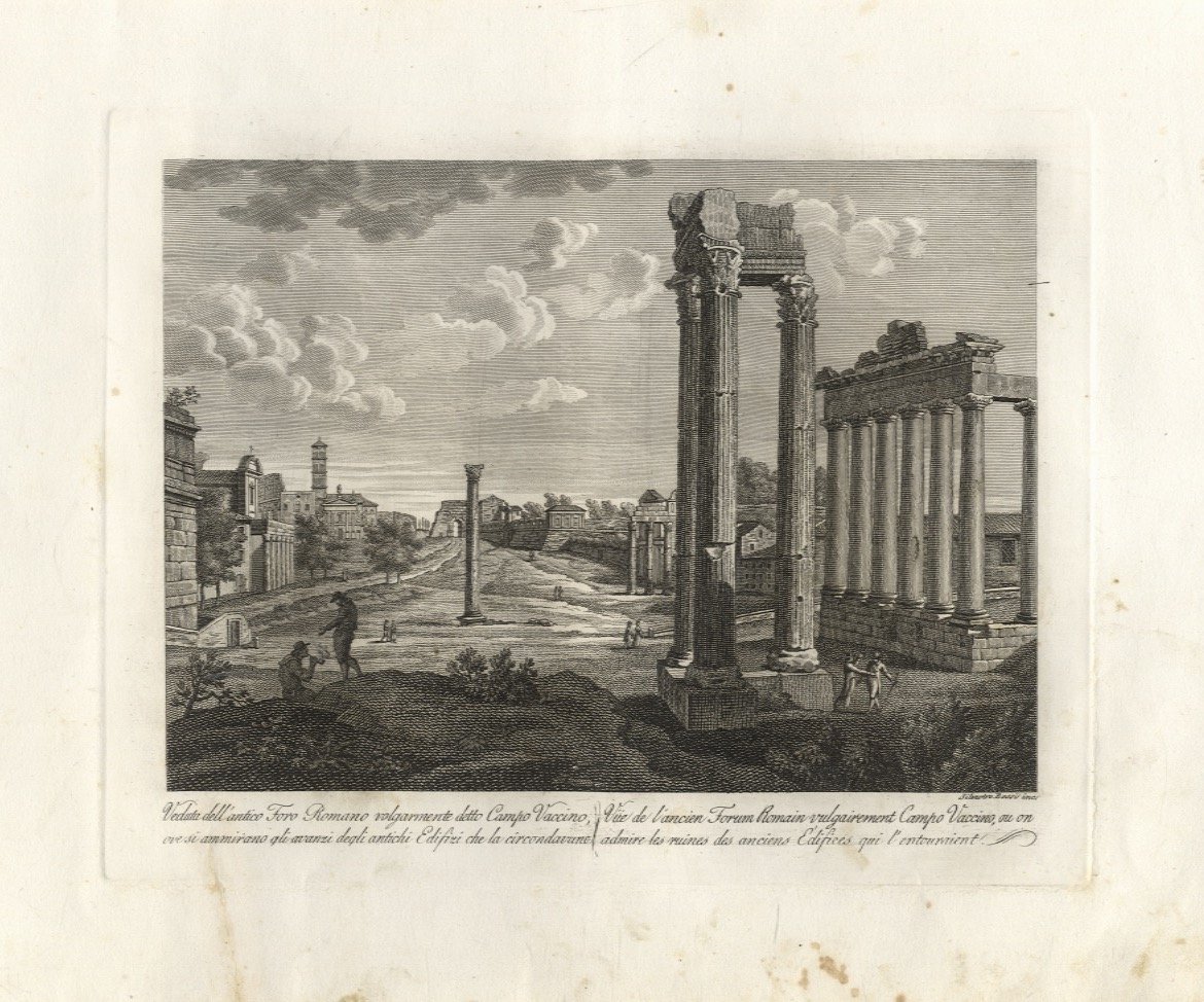 Veduta dell'antico foro romano volgarmente detto Campo Vaccino.