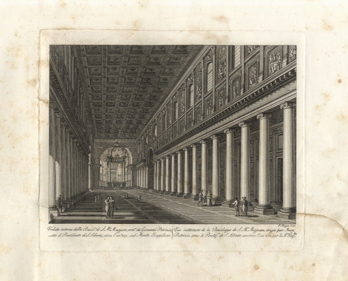 Veduta interna della Basil.a di S. Maria Maggiore [.].