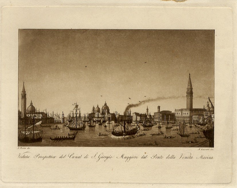 Veduta prospettica del Canal di S. Giorgio Maggiore dal Ponte …