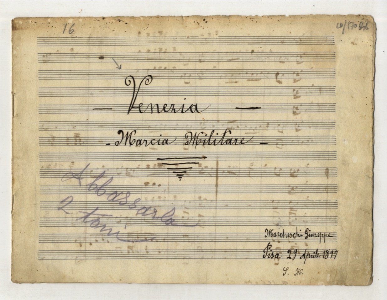VENEZIA. Marcia militare [per banda].