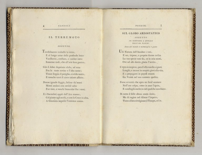 Versi di Francesco Cassoli reggiano.