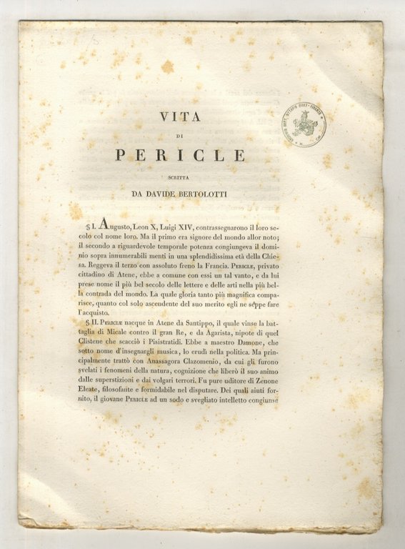 Vita di Pericle.