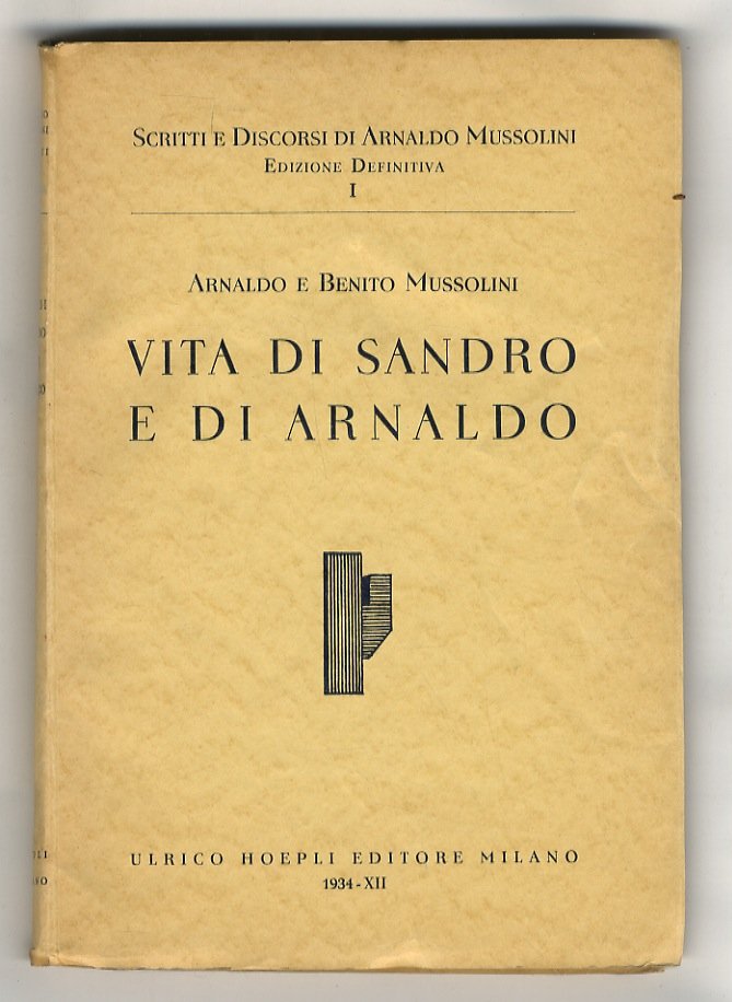 Vita di Sandro e di Arnaldo.