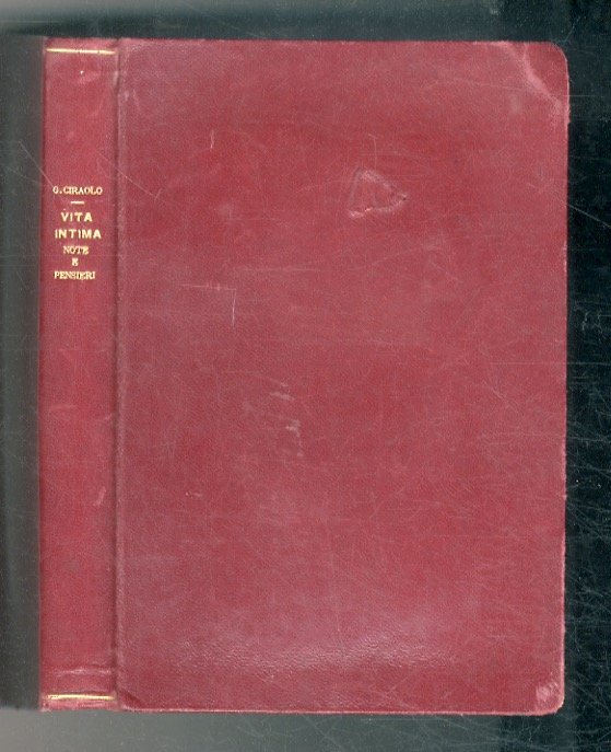 Vita intima. Note e pensieri.