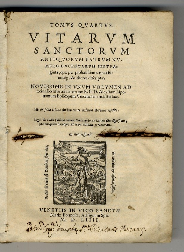 Vitarum sanctorum antiquorum patrum numero ducentarum septuaginta, quae per probatissimos … | Immagine principale