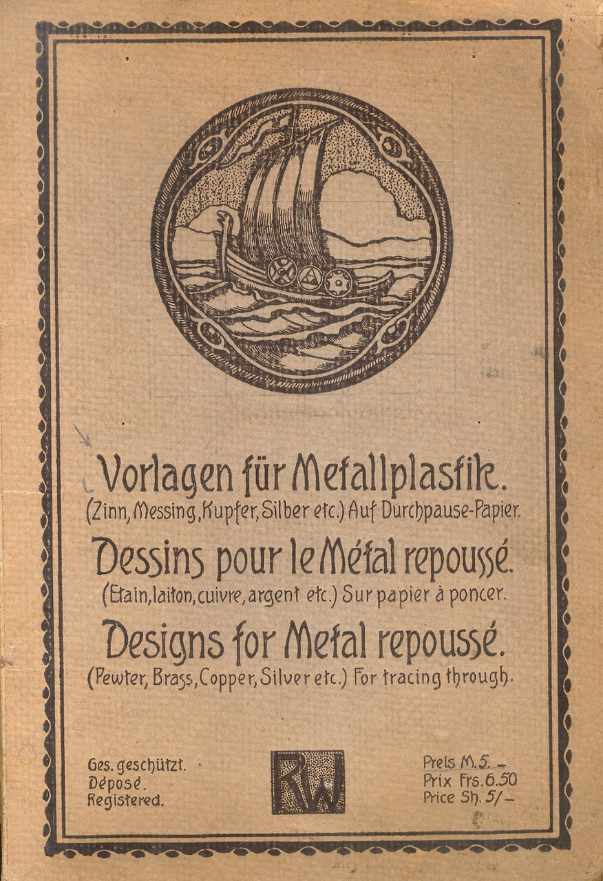 VORLAGEN für metallplastik (Zinn, Messing, Kupfer, Silber etc.) - Dessins …