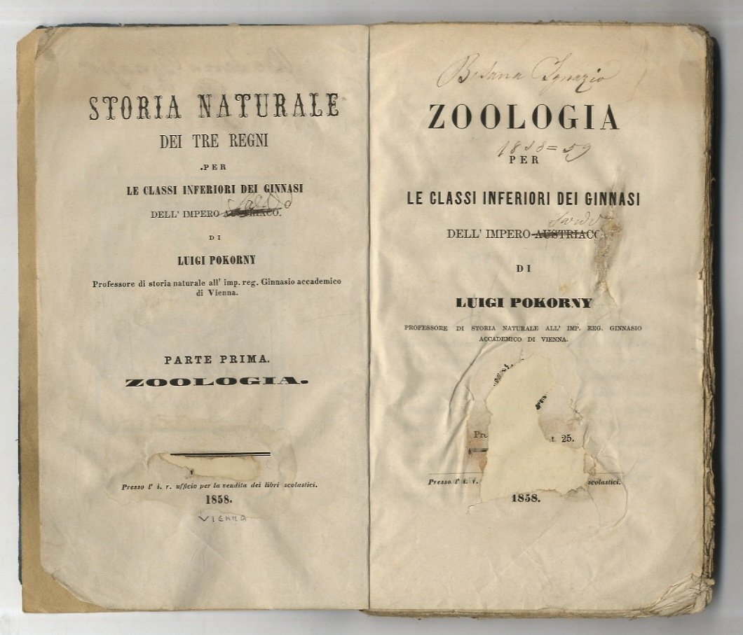 Zoologia per le classi inferiori dei ginnasi dell'Impero Austriaco (.)