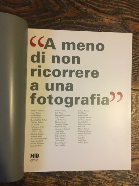 A meno di non ricorrere a una fotografia