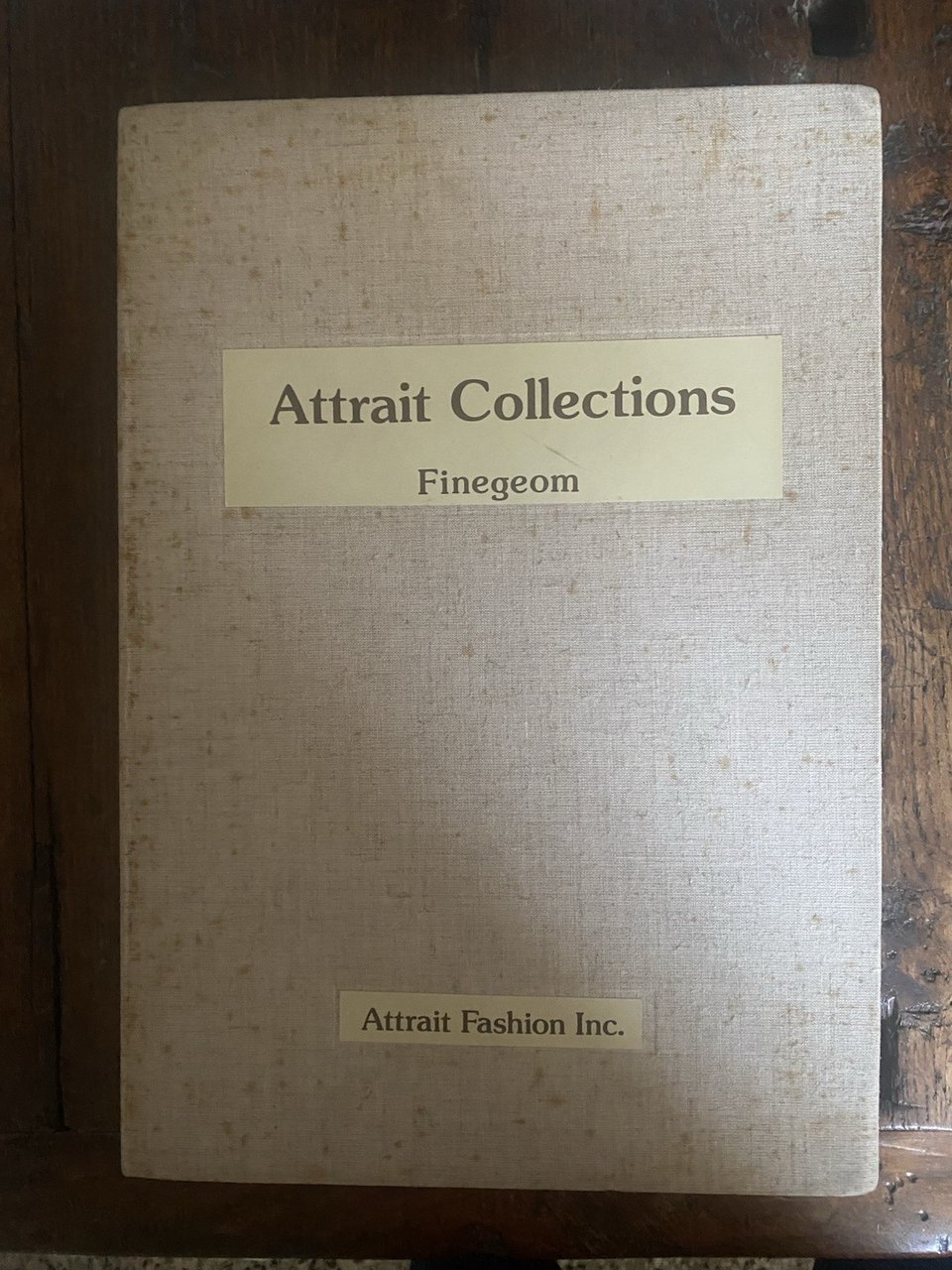 AA.VV. Attrait Collections Finegeom Osaka Attrait Fashion 1988