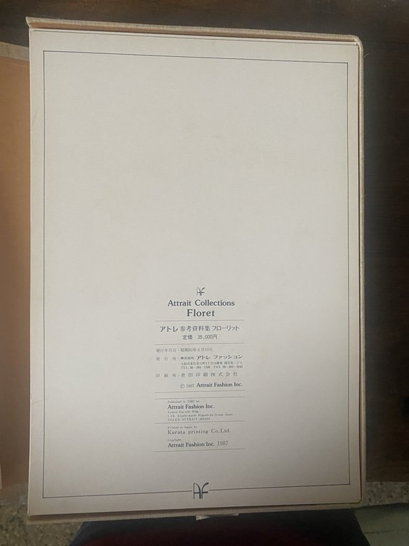 AA.VV. Attrait Collections Floret Osaka Attrait Fashion 1987