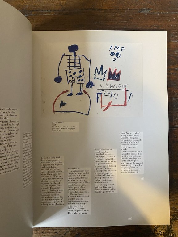 AA.VV. Basquiat Paris galerie Fabien Boulakaia 1990