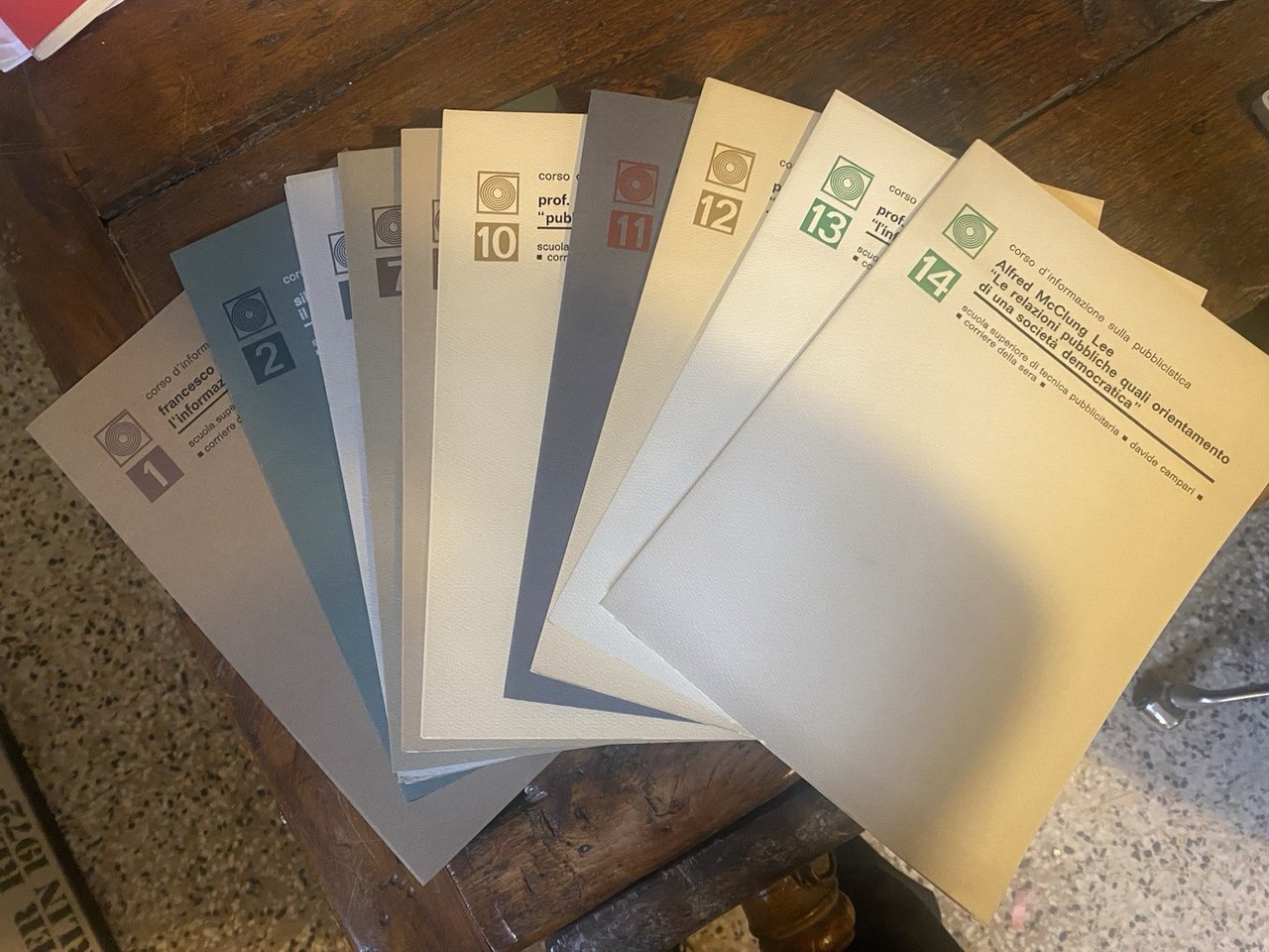 AA.VV. Corso d'informazione sulla pubblicistica 14 fascicoli Manca il 3